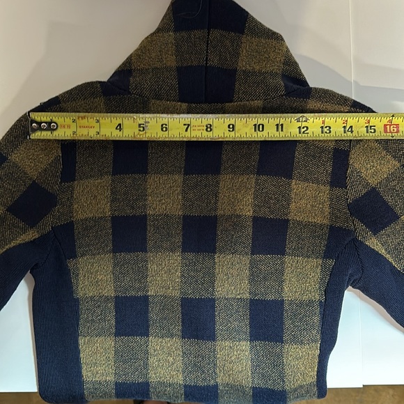 Buffalo check sweater jacket - academia preppy old money aesthetic - Picture 9 of 10